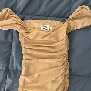 Princess Polly  dress Charvi mini tan size 0